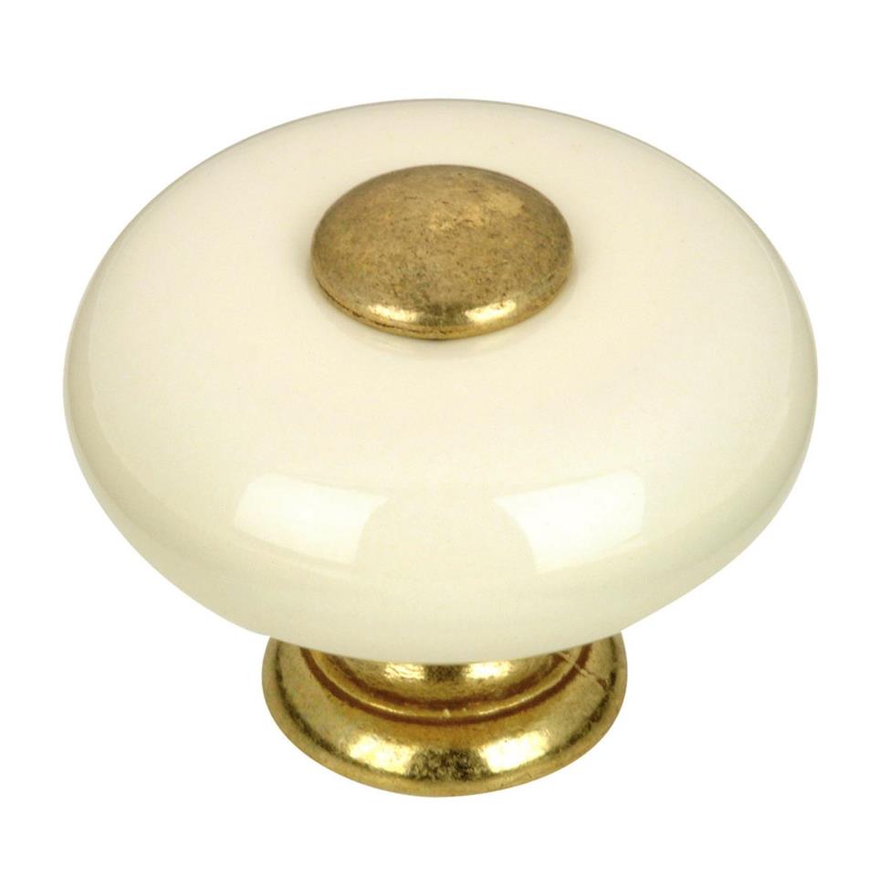 Knob Almond Brass / Gold Knobs