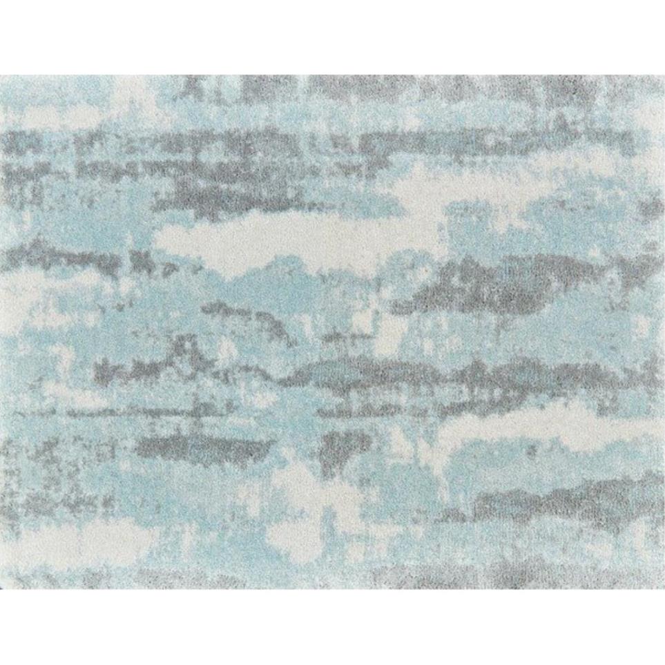 Plush Saxony Powder Blue Blue Carpet