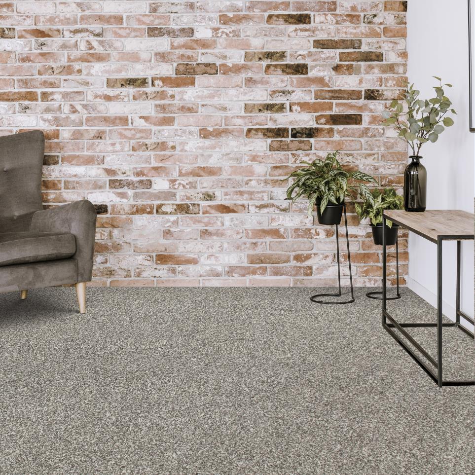 Textured Saxony Stonehedge Gray Carpet