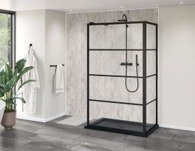 Base Matte Black Black Showers