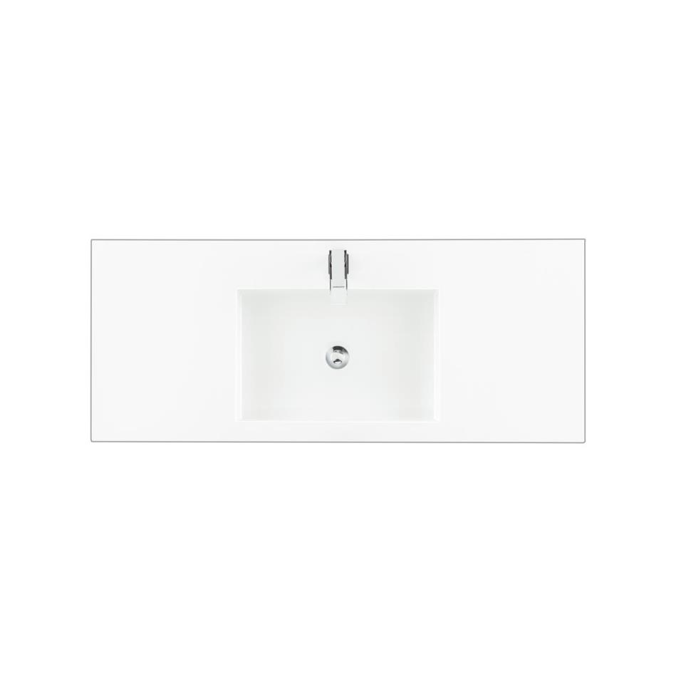 Base with Sink Top Glossy White White Vanities