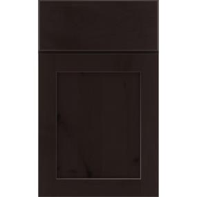 Square Thatch Dark Finish Square Cabinets