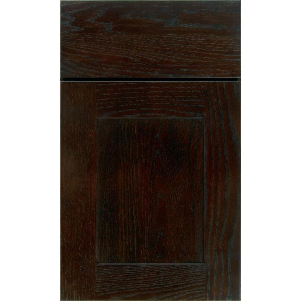 Square Chocolate Dark Finish Square Cabinets