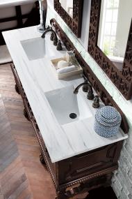 Base with Sink Top Antique Walnut Dark Finish Vanities