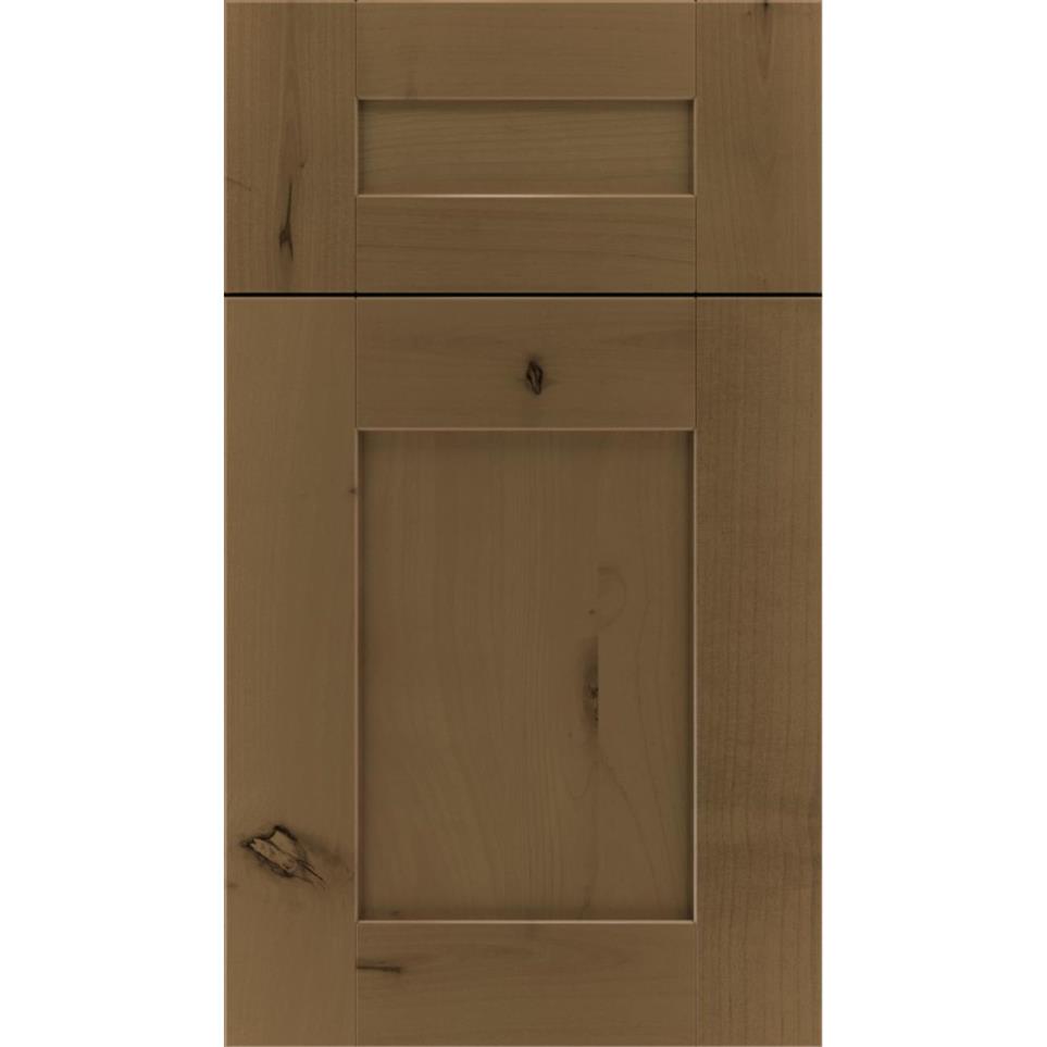 Square Frappe Medium Finish Square Cabinets