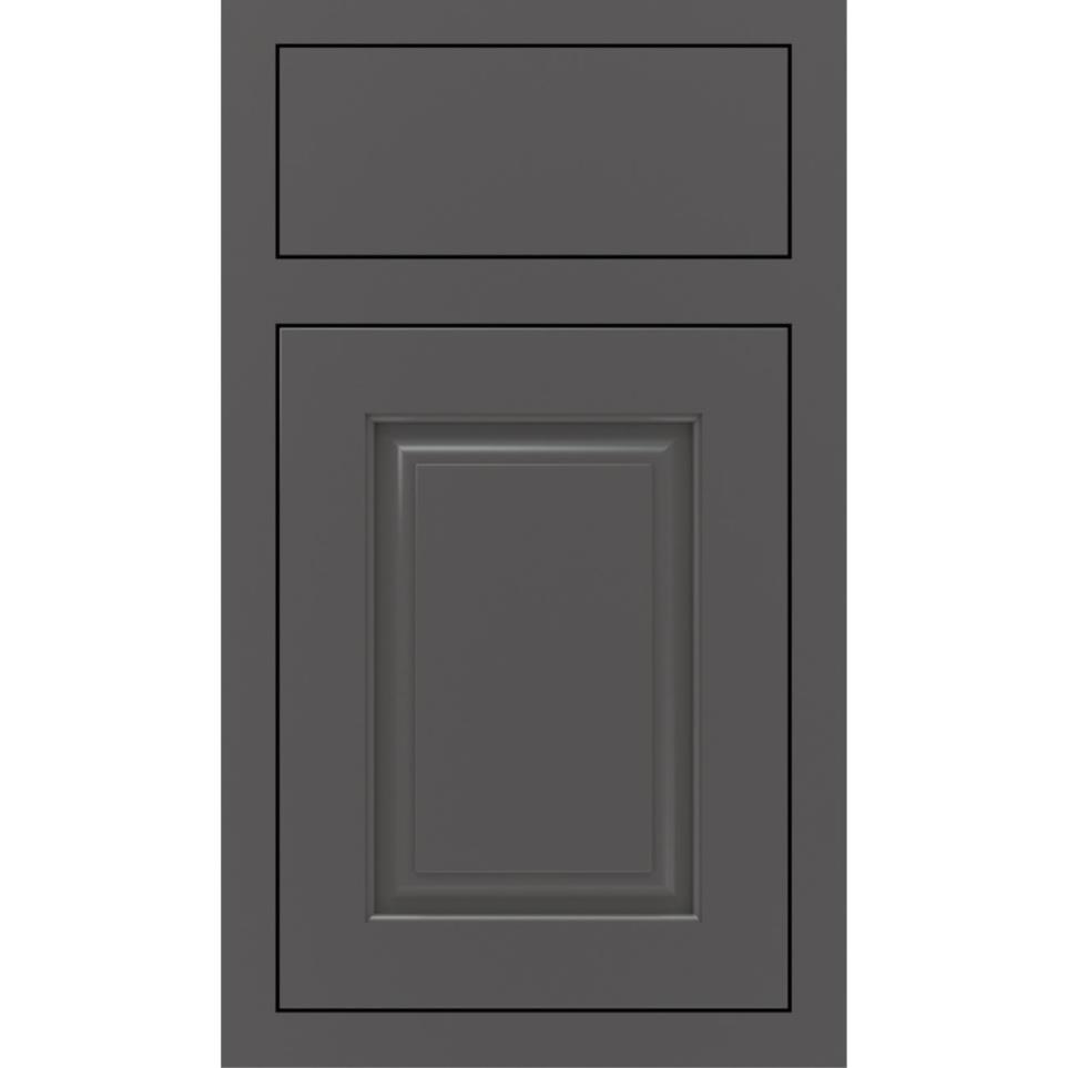 Inset Peppercorn Paint - Grey Inset Cabinets