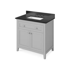 Base with Sink Top Grey Grey / Black Vanities