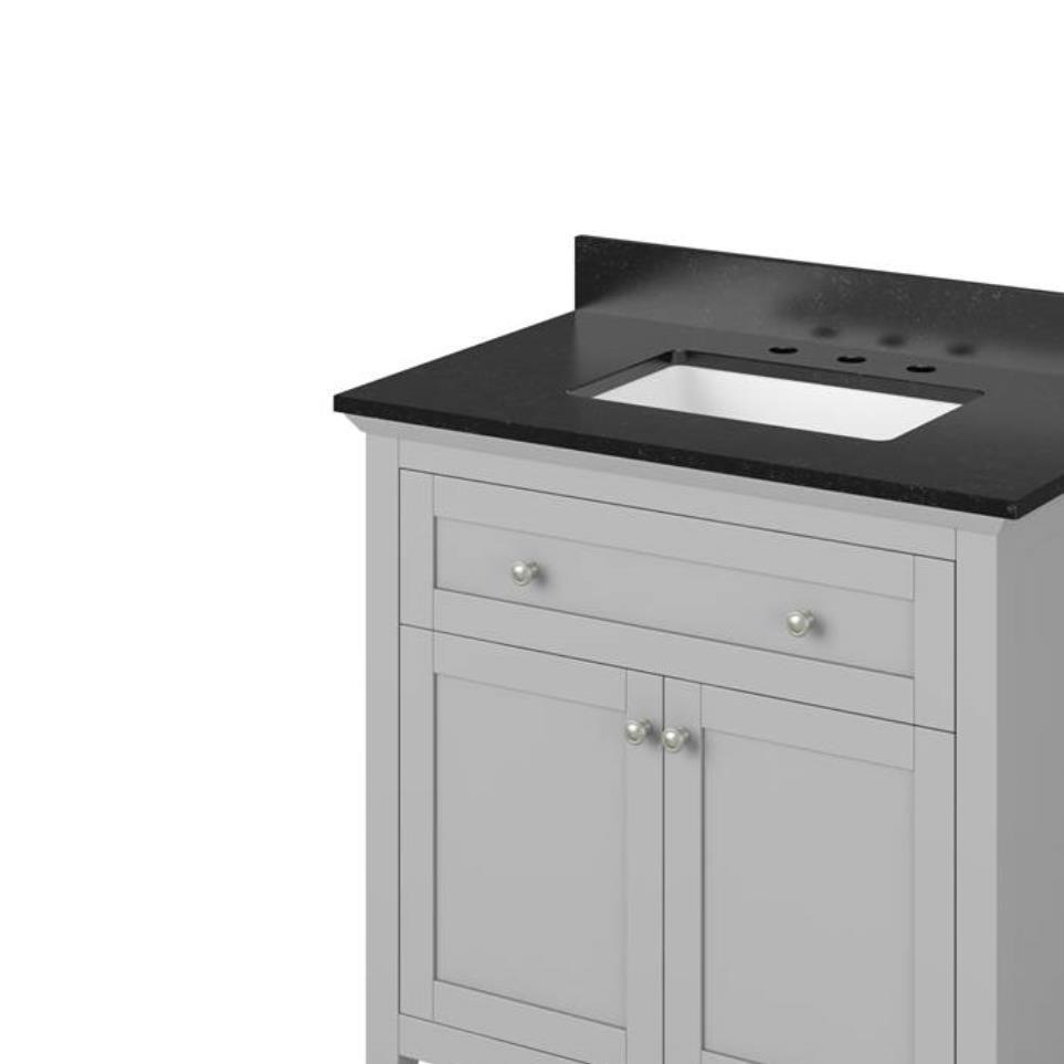 Base with Sink Top Grey Grey / Black Vanities