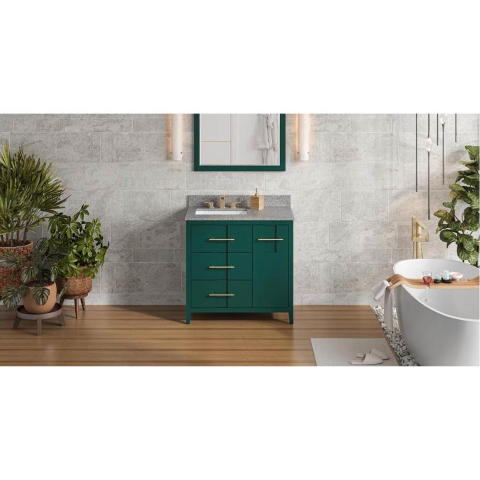 Base with Sink Top Green Green Vanities