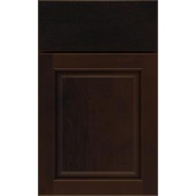 Square Chocolate Dark Finish Square Cabinets