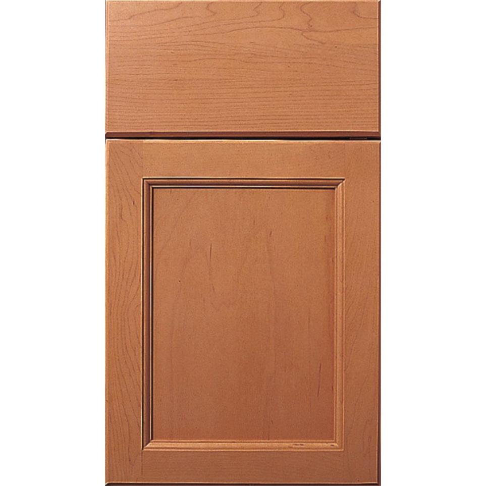 Square Ginger Light Finish Square Cabinets