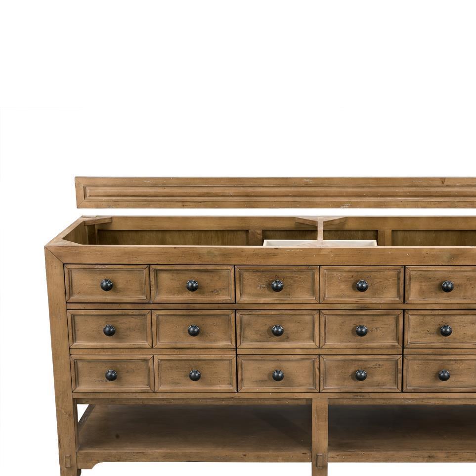 Base with Sink Top Honey Alder Light Finish Vanities