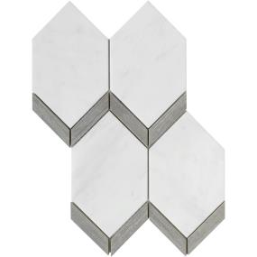 Mosaic Gray White Tile