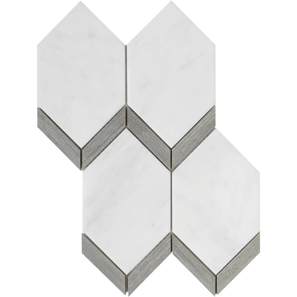 Mosaic Gray White Tile