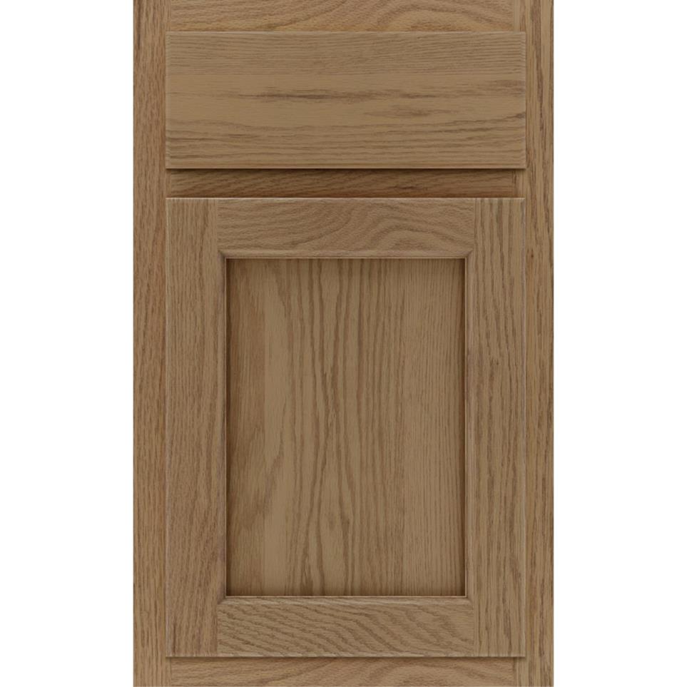 Square Buckskin Medium Finish Square Cabinets