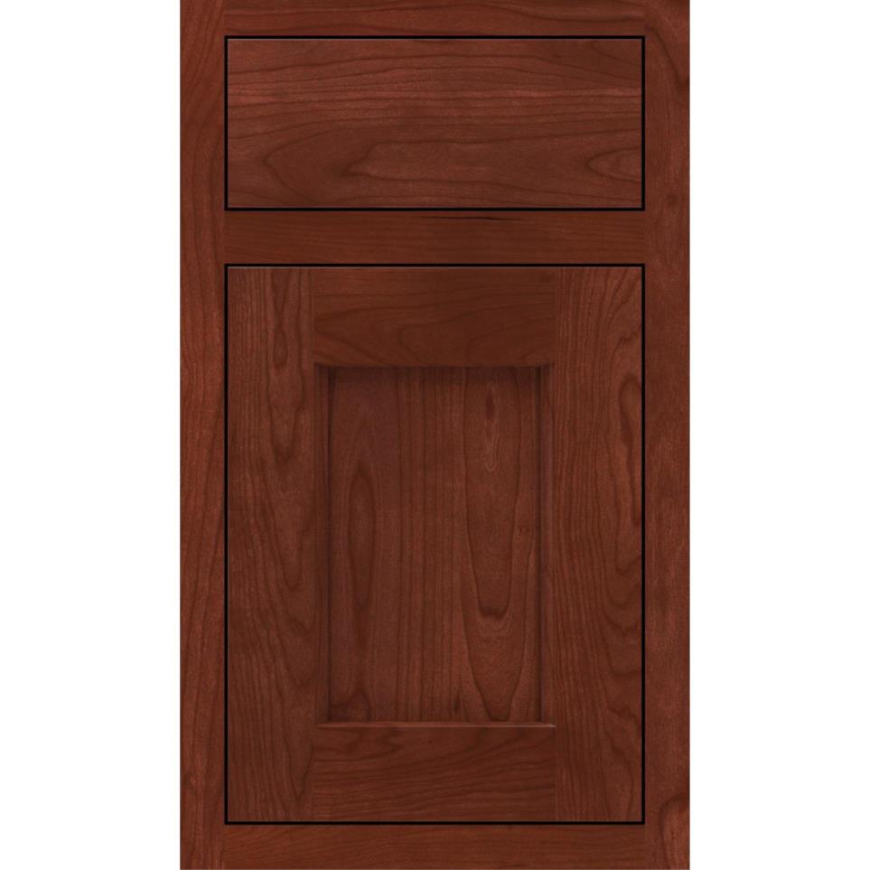 Inset Marsala Dark Finish Inset Cabinets