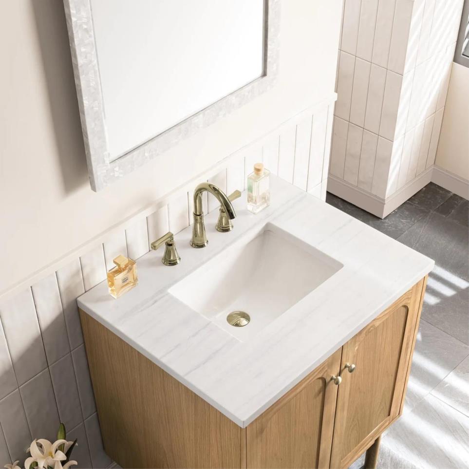 Base with Sink Top Light Oak Light Finish Vanities