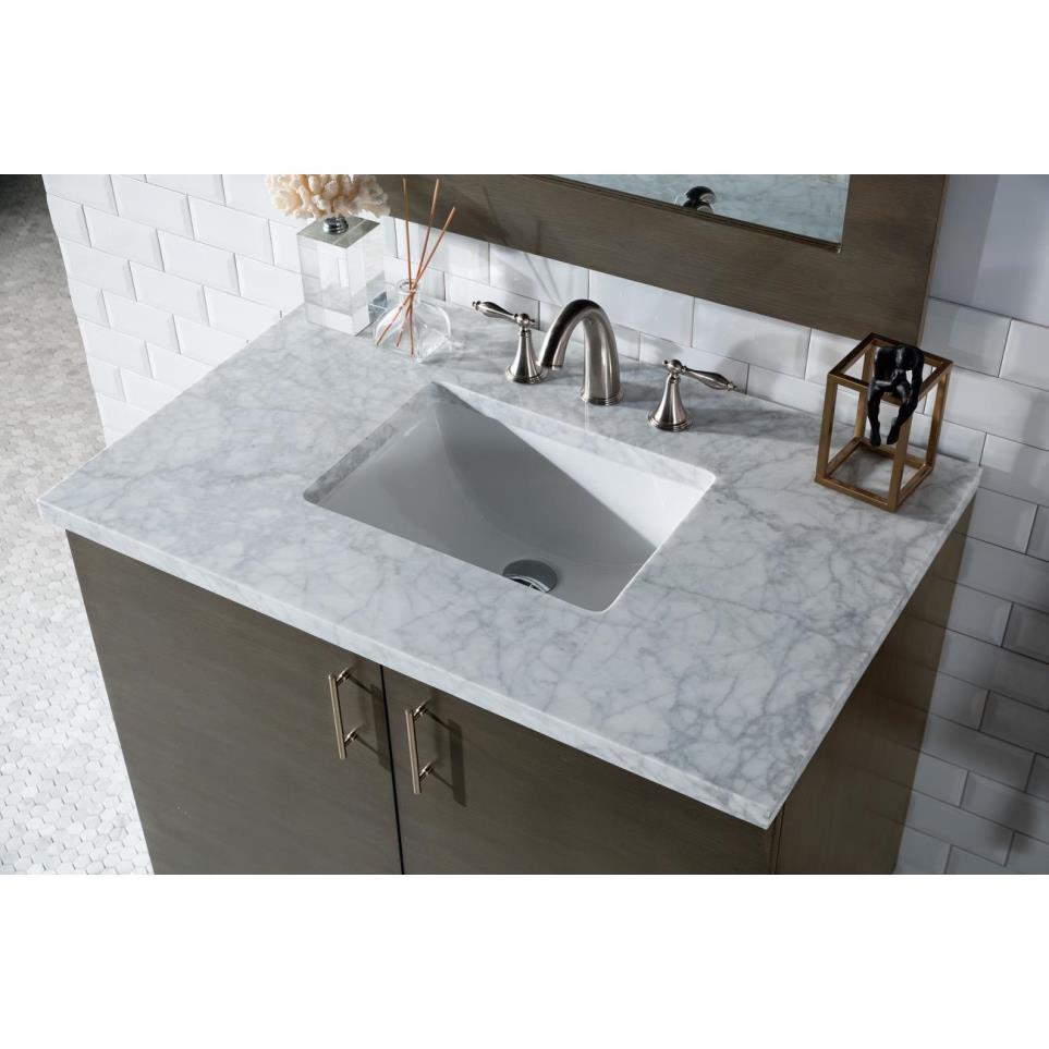 Base with Sink Top Silver Oak Medium Finish Vanities