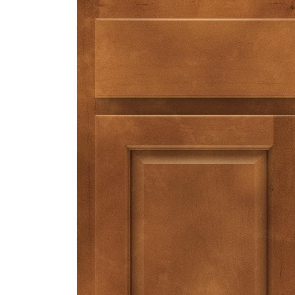 Square Cattail Medium Finish Square Cabinets