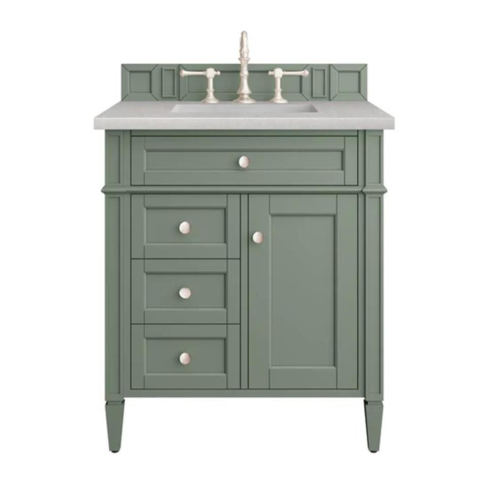 Base with Sink Top Smokey Celadon Green Vanities