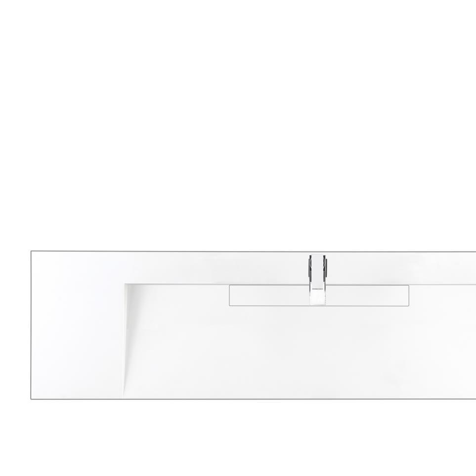 Base with Sink Top Glossy White White Vanities