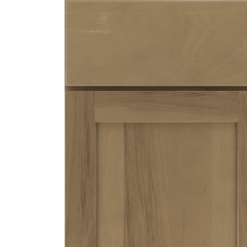 Square Buckskin Medium Finish Square Cabinets