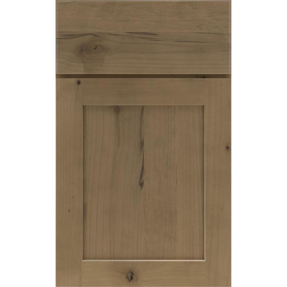 Square Buckskin Medium Finish Square Cabinets