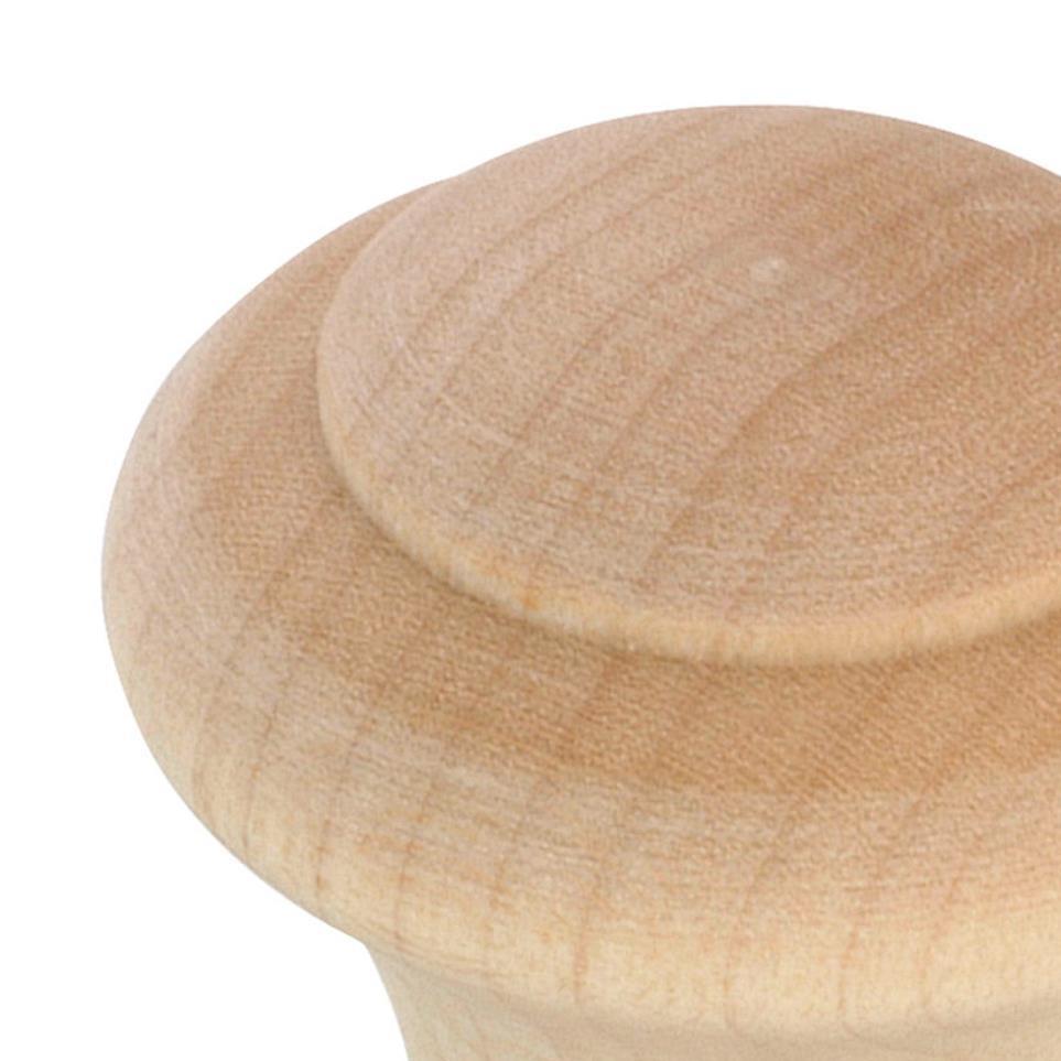 Knob Unfinished Maple Light Finish Knobs