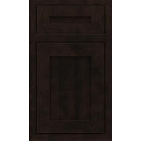 Square Teaberry Dark Finish Square Cabinets