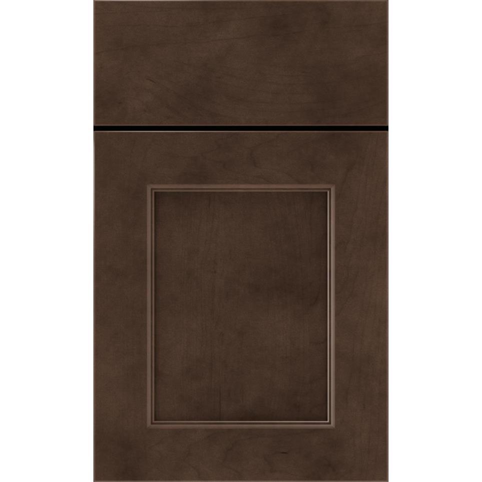 Square Thatch Dark Finish Square Cabinets