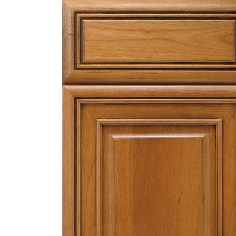 Square Palomino Medium Finish Square Cabinets