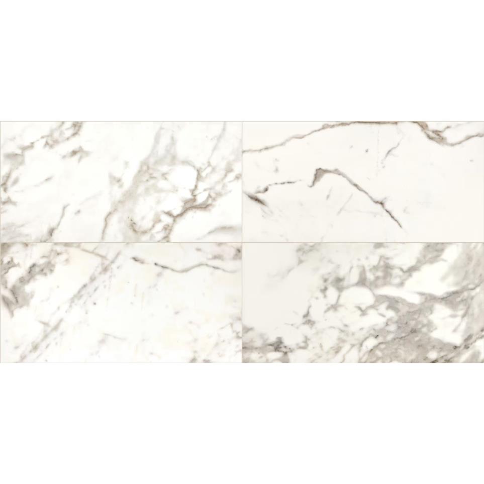 Tile Calacatta Satin White Tile