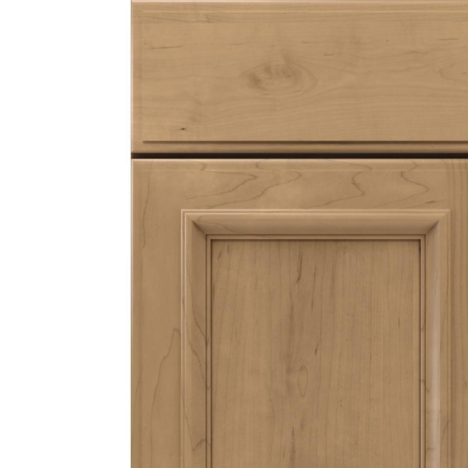 Square Buckskin Medium Finish Square Cabinets