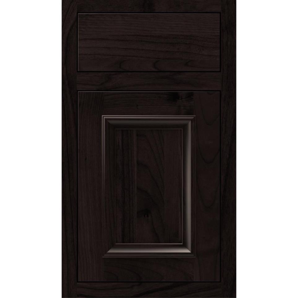 Square Teaberry Dark Finish Square Cabinets