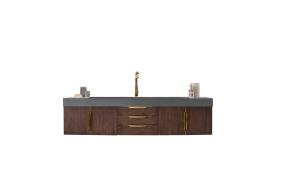 Base with Sink Top Coffee Oak Dark Finish Vanities