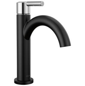 Bath Black With Chrome Black Faucets