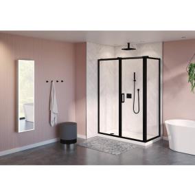 Door Matte Black Black Showers