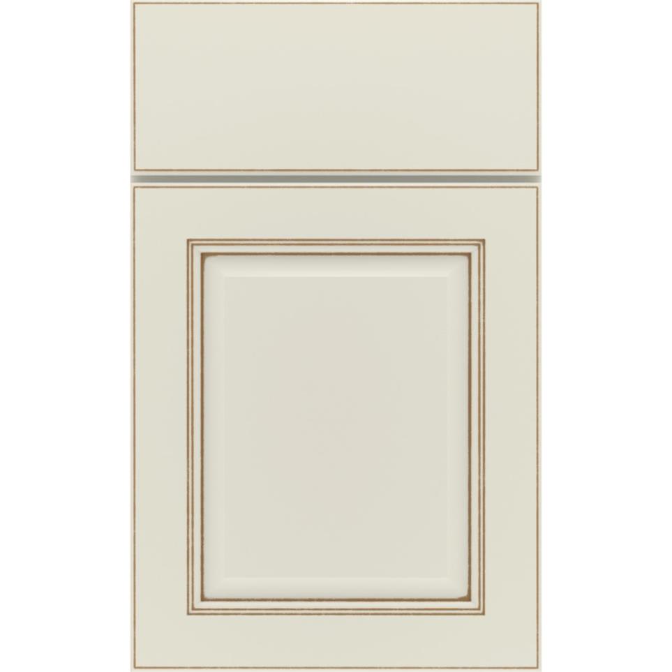 Square Icy Avalanche Toasted Almond Glaze - Paint Square Cabinets