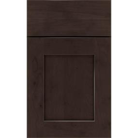 Square Thatch Dark Finish Square Cabinets