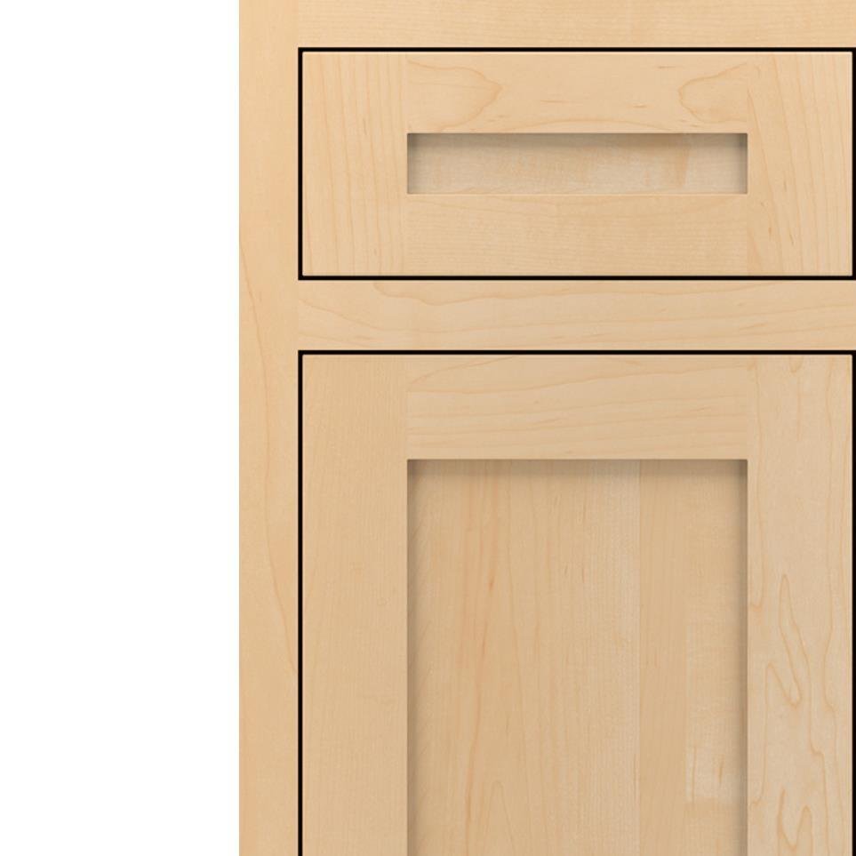 Inset Natural Light Finish Inset Cabinets