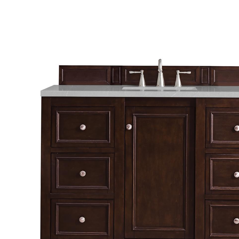 Base with Sink Top Burnished Mahogany Dark Finish Vanities