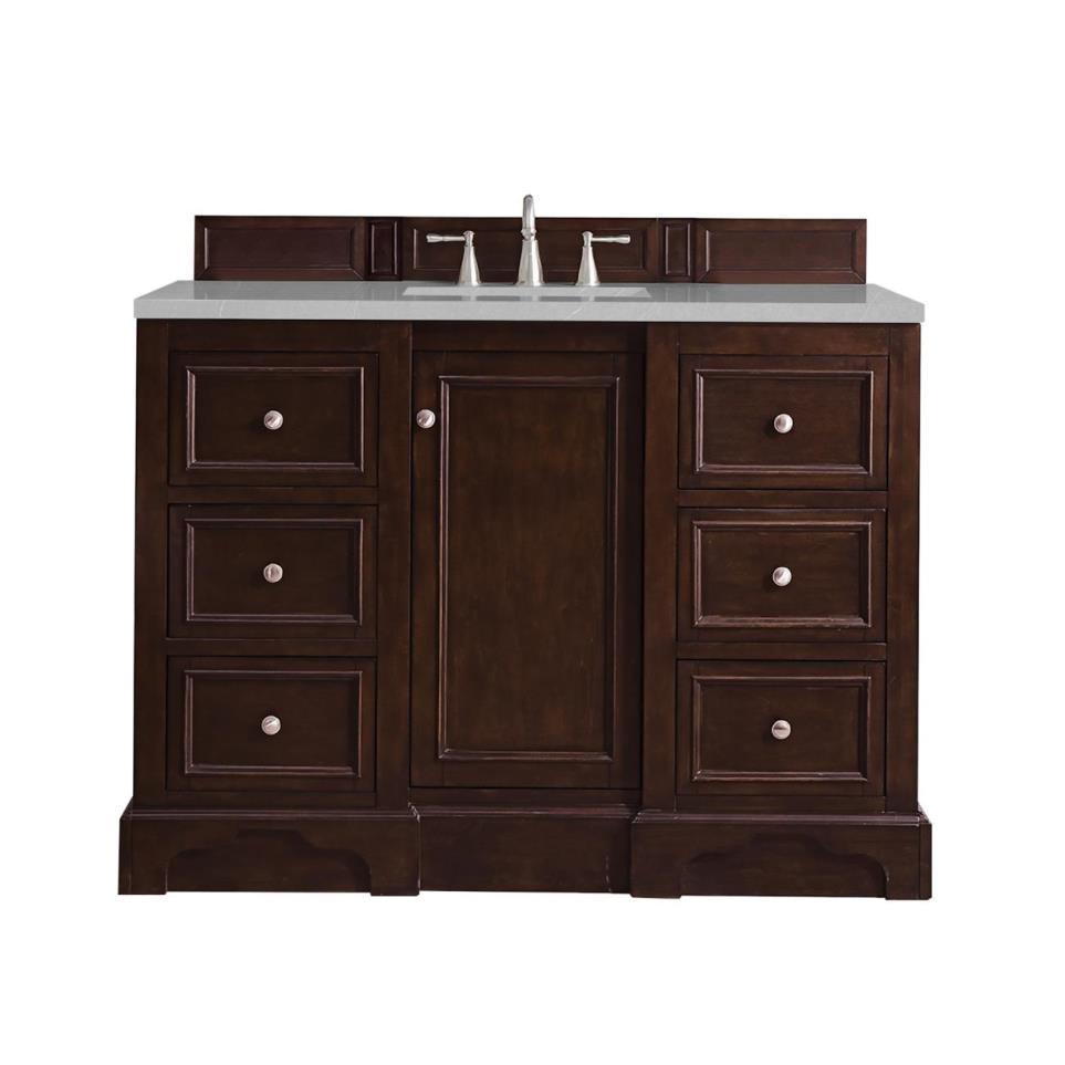 Base with Sink Top Burnished Mahogany Dark Finish Vanities