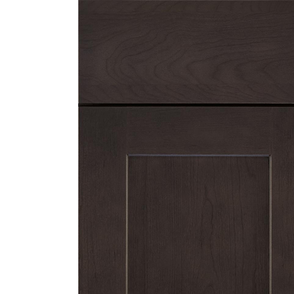 Square Storm Dark Finish Square Cabinets