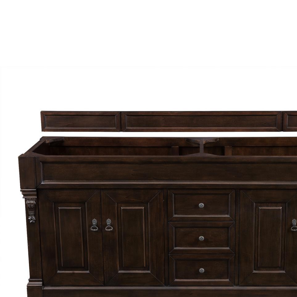 Base with Sink Top Burnished Mahogany Dark Finish Vanities