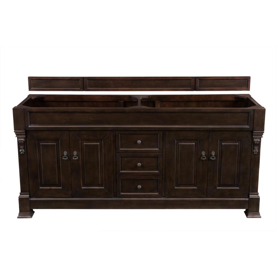 Base with Sink Top Burnished Mahogany Dark Finish Vanities