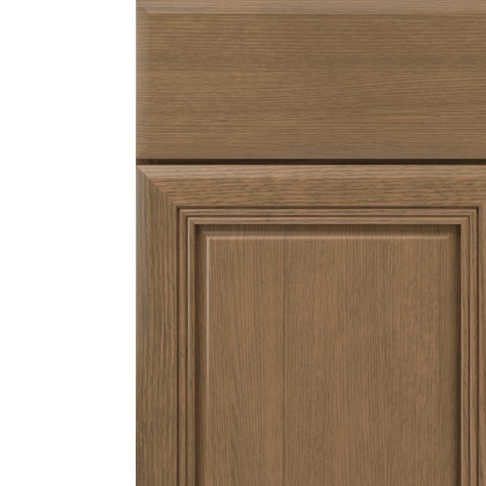 Square Buckskin Medium Finish Square Cabinets