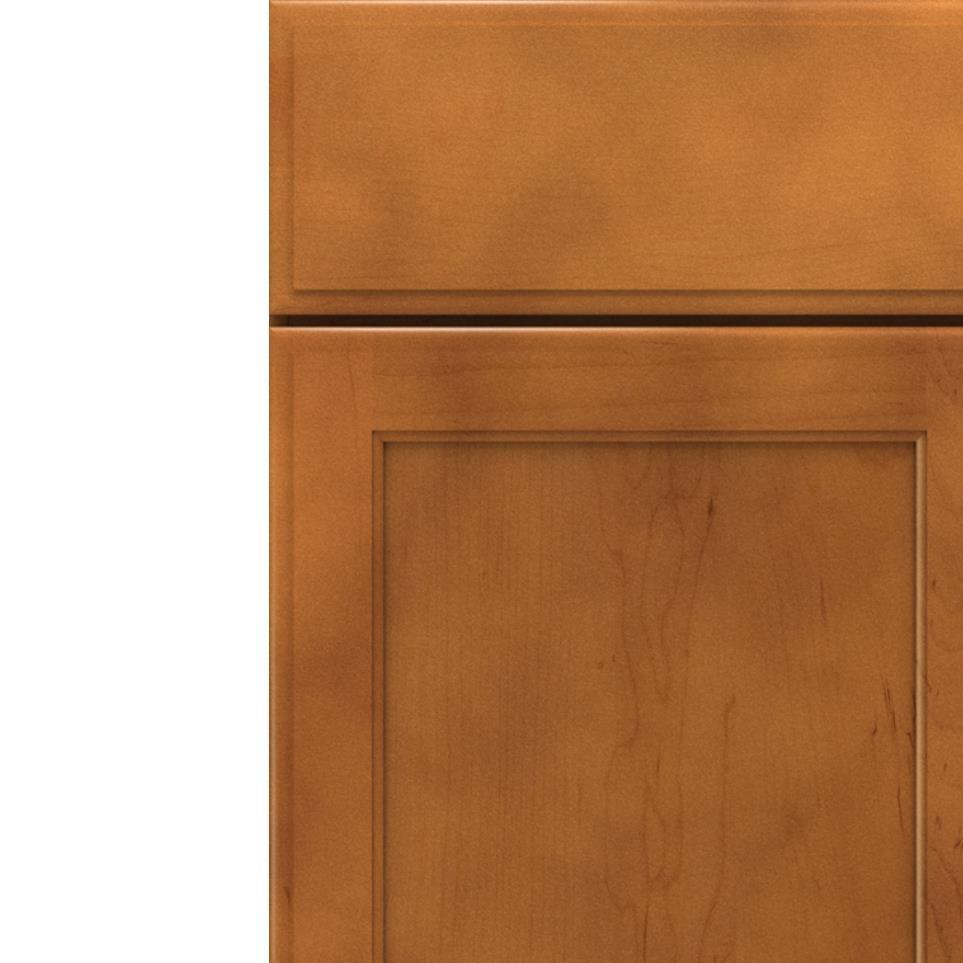 Square Cattail Medium Finish Square Cabinets