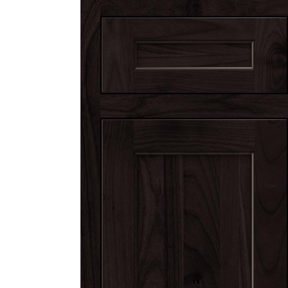 Square Teaberry Dark Finish Square Cabinets