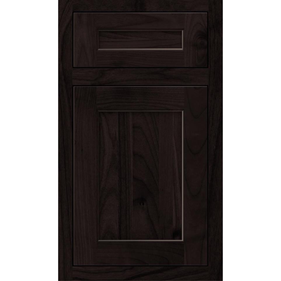 Square Teaberry Dark Finish Square Cabinets