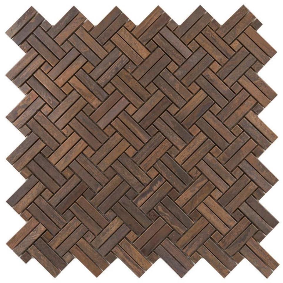 Mosaic Antique Copper Brown Tile